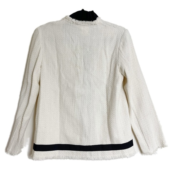 ✨NEW!✨ KATE by LATRAMODA Women’s Tweed Zip Up Jacket - Size 40 - Picture 5 of 14